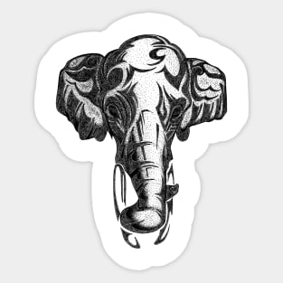 Indian Elephant Sticker